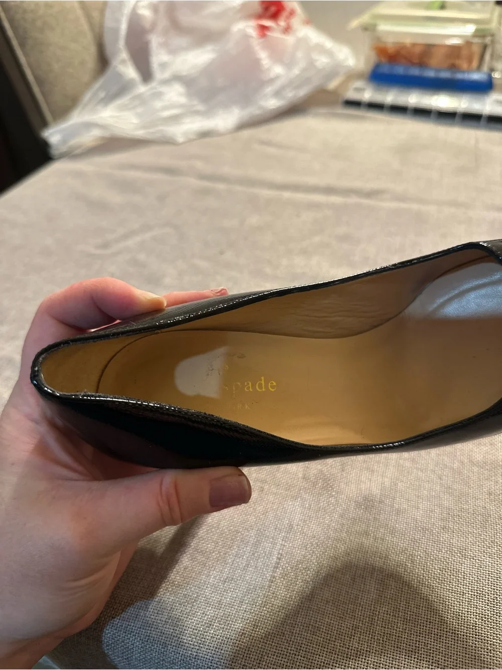 kate spade Black Patent Bow-Trim Pumps